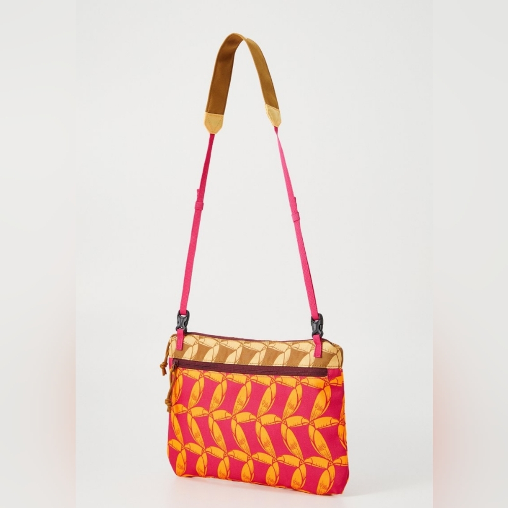 NWT FARM Rio Saccosh Bag Colorful Tucan All Over Graphic Print Adidas Collab